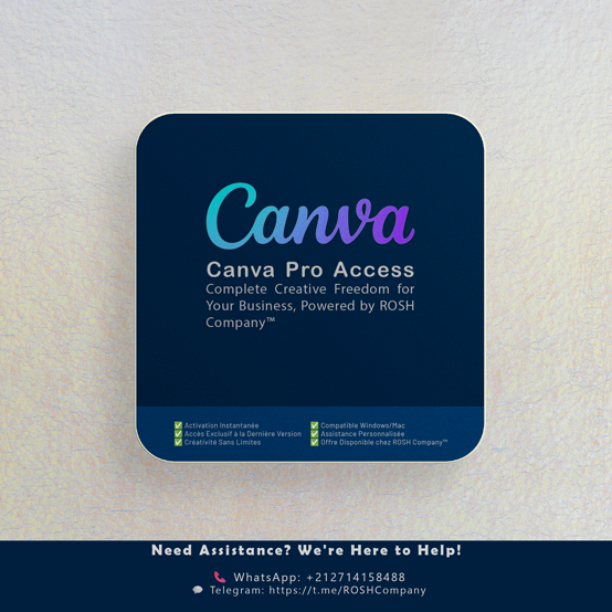 Canva Pro Access — ROSH Company